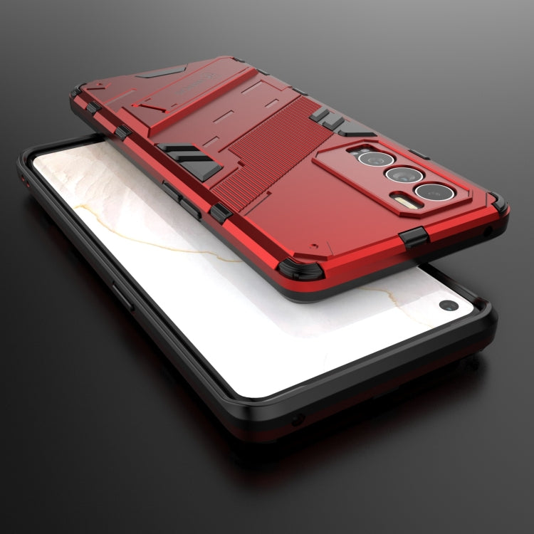 Punk Armor 2 in 1 PC + custodia antiurto in TPU con supporto invisibile, For Realme GT Explorer Master, For OPPO Realme GT Explorer Master
