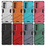 Punk Armor 2 in 1 PC + custodia antiurto in TPU con supporto invisibile, For Realme GT Explorer Master, For OPPO Realme GT Explorer Master