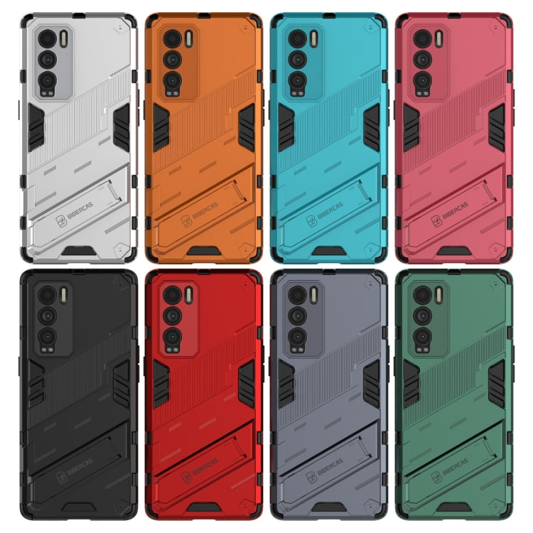 Punk Armor 2 in 1 PC + custodia antiurto in TPU con supporto invisibile, For Realme GT Explorer Master, For OPPO Realme GT Explorer Master