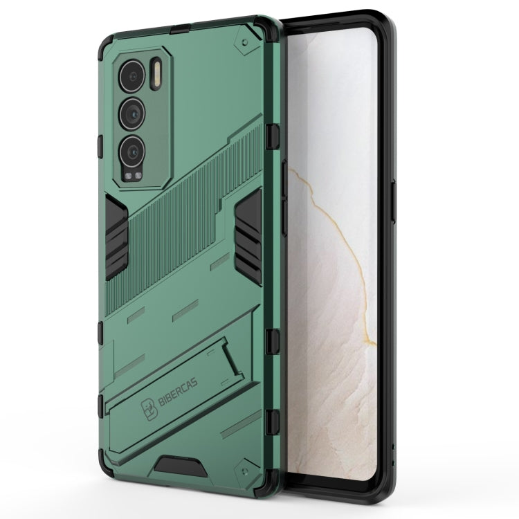 Punk Armor 2 in 1 PC + custodia antiurto in TPU con supporto invisibile, For Realme GT Explorer Master, For OPPO Realme GT Explorer Master