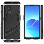 Punk Armor 2 in 1 PC + custodia antiurto in TPU con supporto invisibile, For OPPO Reno6 Z, For Huawei nova 8i Foreign Version, For Honor X20