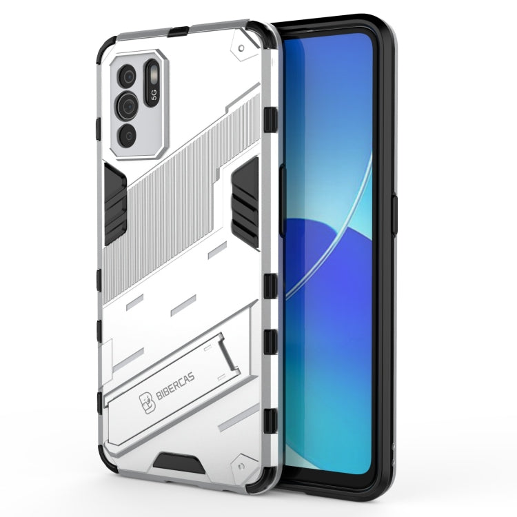 Punk Armor 2 in 1 PC + custodia antiurto in TPU con supporto invisibile, For OPPO Reno6 Z, For Huawei nova 8i Foreign Version, For Honor X20