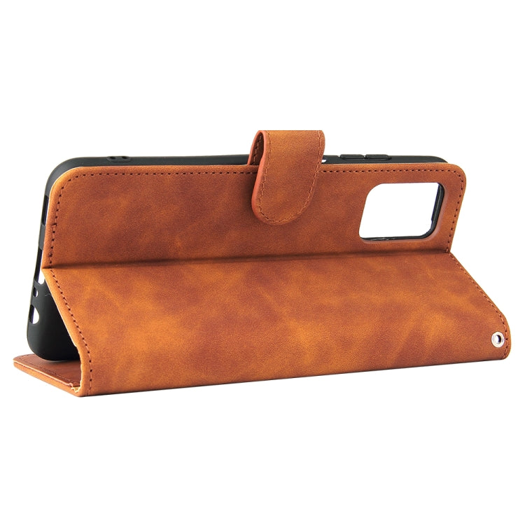 Tinta unita Skin Feel Fibbia magnetica Flip orizzontale Custodia in pelle PU con struttura in vitello con supporto e slot per schede e portafoglio, For Samsung Galaxy A03s