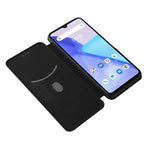 Struttura in fibra di carbonio Flip orizzontale magnetico Custodia in pelle TPU + PC + PU con slot per schede, For UMIDIGI Power 5