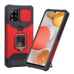 Cover per fotocamera scorrevole Design Custodia antiurto per PC + TPU con supporto per anello e slot per schede, For Google Pixel 5a 5G, For Samsung Galaxy A42 5G, For Samsung Galaxy A72 5G, For Samsung Galaxy Note20 Ultra
