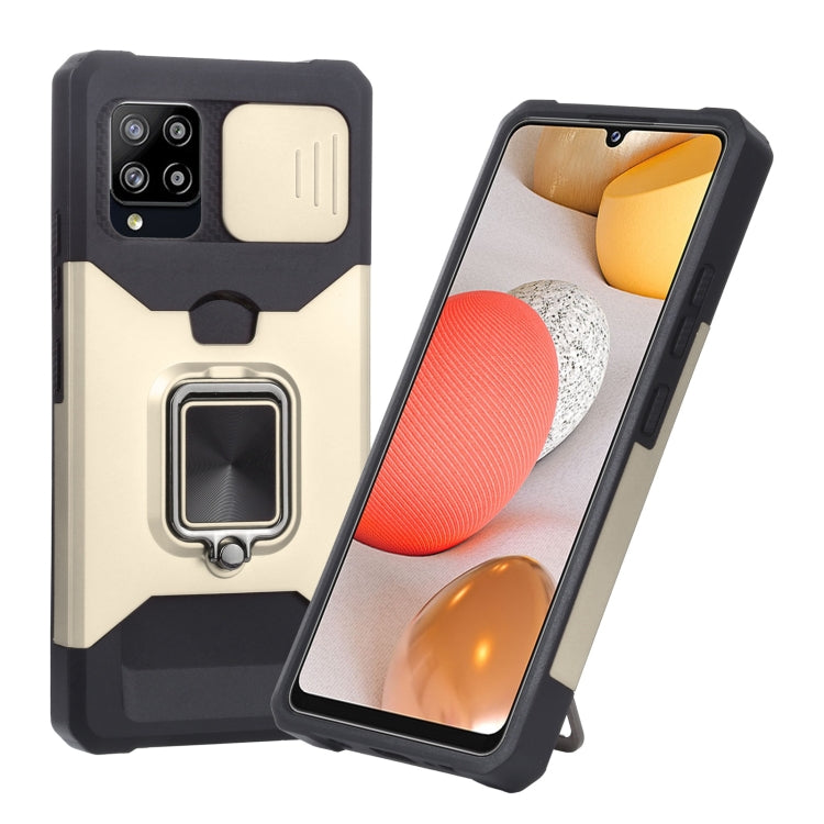 Cover per fotocamera scorrevole Design Custodia antiurto per PC + TPU con supporto per anello e slot per schede, For Google Pixel 5a 5G, For Samsung Galaxy A42 5G, For Samsung Galaxy A72 5G, For Samsung Galaxy Note20 Ultra