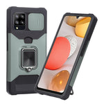 Cover per fotocamera scorrevole Design Custodia antiurto per PC + TPU con supporto per anello e slot per schede, For Google Pixel 5a 5G, For Samsung Galaxy A42 5G, For Samsung Galaxy A72 5G, For Samsung Galaxy Note20 Ultra