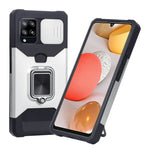 Cover per fotocamera scorrevole Design Custodia antiurto per PC + TPU con supporto per anello e slot per schede, For Google Pixel 5a 5G, For Samsung Galaxy A42 5G, For Samsung Galaxy A72 5G, For Samsung Galaxy Note20 Ultra