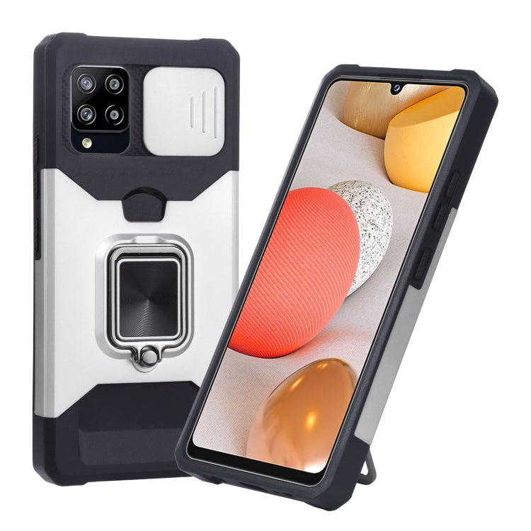 Cover per fotocamera scorrevole Design Custodia antiurto per PC + TPU con supporto per anello e slot per schede, For Google Pixel 5a 5G, For Samsung Galaxy A42 5G, For Samsung Galaxy A72 5G, For Samsung Galaxy Note20 Ultra