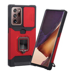 Cover per fotocamera scorrevole Design Custodia antiurto per PC + TPU con supporto per anello e slot per schede, For Google Pixel 5a 5G, For Samsung Galaxy A42 5G, For Samsung Galaxy A72 5G, For Samsung Galaxy Note20 Ultra