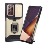 Cover per fotocamera scorrevole Design Custodia antiurto per PC + TPU con supporto per anello e slot per schede, For Google Pixel 5a 5G, For Samsung Galaxy A42 5G, For Samsung Galaxy A72 5G, For Samsung Galaxy Note20 Ultra