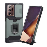 Cover per fotocamera scorrevole Design Custodia antiurto per PC + TPU con supporto per anello e slot per schede, For Google Pixel 5a 5G, For Samsung Galaxy A42 5G, For Samsung Galaxy A72 5G, For Samsung Galaxy Note20 Ultra