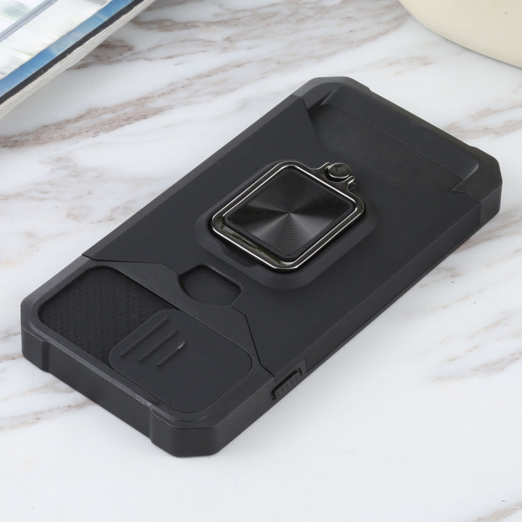 Cover scorrevole PC+TPU con slot carte per iPhone SE 2022 e model