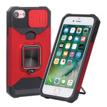 Cover scorrevole PC+TPU con slot carte per iPhone SE 2022 e model