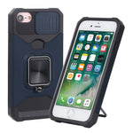 Cover scorrevole PC+TPU con slot carte per iPhone SE 2022 e model