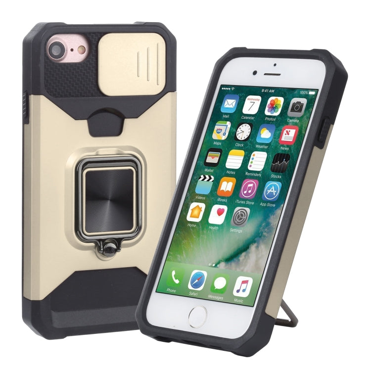 Cover scorrevole PC+TPU con slot carte per iPhone SE 2022 e model