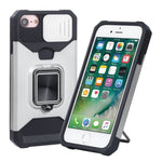 Cover scorrevole PC+TPU con slot carte per iPhone SE 2022 e model