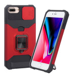 Cover scorrevole PC+TPU con slot carte per iPhone SE 2022 e model