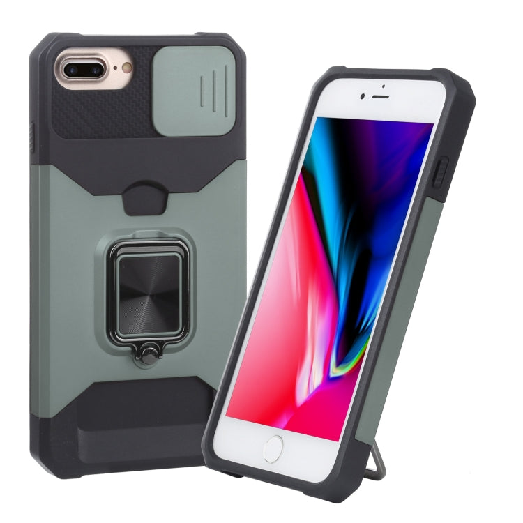 Cover scorrevole PC+TPU con slot carte per iPhone SE 2022 e model
