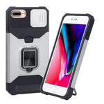 Cover scorrevole PC+TPU con slot carte per iPhone SE 2022 e model