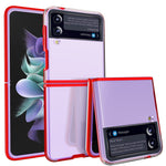 Semplice custodia antiurto PC + TPU in cristallo trasparente all-inclusive, For Samsung Galaxy Z Flip3 5G