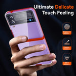 Semplice custodia antiurto PC + TPU in cristallo trasparente all-inclusive, For Samsung Galaxy Z Flip3 5G