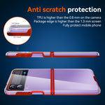 Semplice custodia antiurto PC + TPU in cristallo trasparente all-inclusive, For Samsung Galaxy Z Flip3 5G