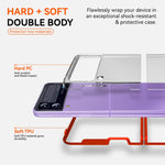 Semplice custodia antiurto PC + TPU in cristallo trasparente all-inclusive, For Samsung Galaxy Z Flip3 5G