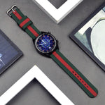 Per Samsung Galaxy Watch4 40/44mm e Watch4 Classic 42/46mm cinturino in nylon con cinturino di ricambio