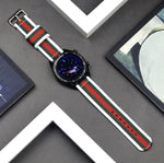 Per Samsung Galaxy Watch4 40/44mm e Watch4 Classic 42/46mm cinturino in nylon con cinturino di ricambio