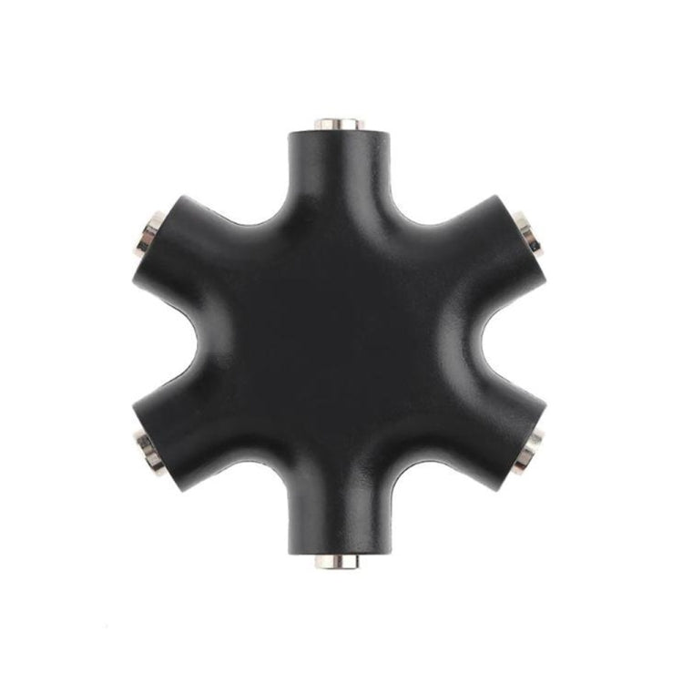 Adattatore audio 6 in 1 Jack da 3,5 mm Hub multiporta Convertitore splitter per cuffie Aux