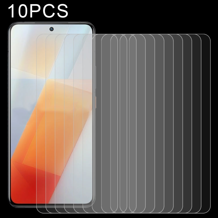 10 pellicole in vetro temperato da 0,26 mm 9H 2,5D, For vivo V21 / V21 5G (10 PCS), For vivo V21e / V21e 5G (10 PCS), For vivo iQOO 8 (10 PCS)