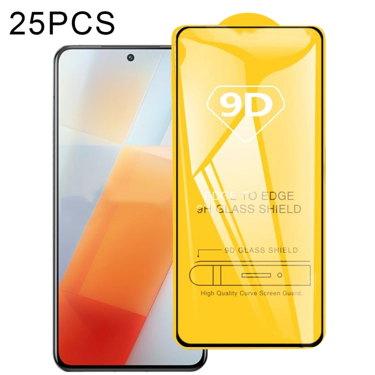 25 pellicole in vetro temperato a schermo intero con colla piena 9D, For vivo V21 / V21 5G / V23e 5G (25 PCS), For vivo V21e / V21e 5G (25 PCS), For vivo iQOO 8 (25 PCS)