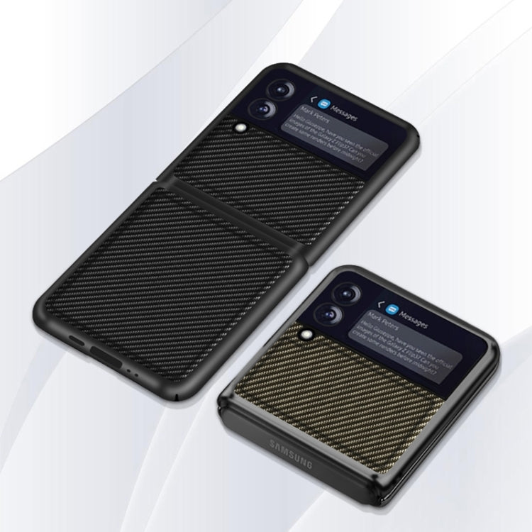 Custodia antiurto in PU fibra di carbonio per Samsung Galaxy Z Fl