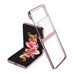 Custodia protettiva antiurto per PC con placcatura Symphony, For Samsung Galaxy Z Flip3 5G