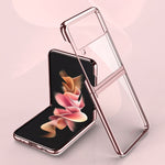 Custodia protettiva antiurto per PC con placcatura Symphony, For Samsung Galaxy Z Flip3 5G