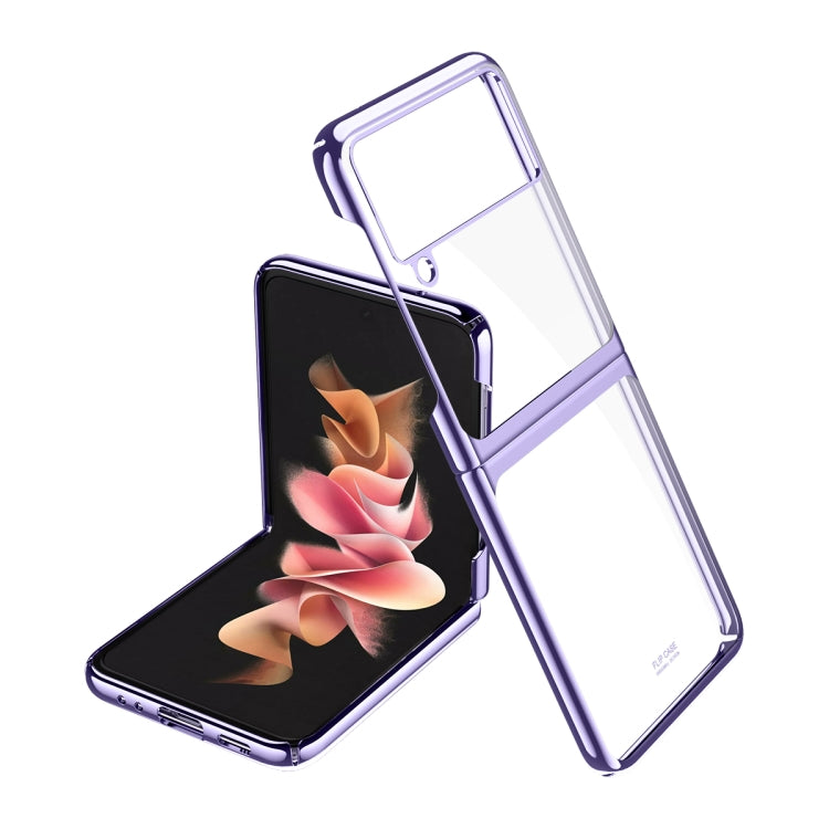 Custodia protettiva antiurto per PC con placcatura Symphony, For Samsung Galaxy Z Flip3 5G
