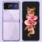 Custodia protettiva antiurto per PC con placcatura Symphony, For Samsung Galaxy Z Flip3 5G