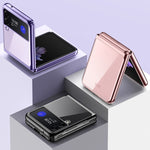 Custodia protettiva antiurto per PC con placcatura Symphony, For Samsung Galaxy Z Flip3 5G
