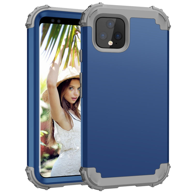 PC 3 in 1 antiurto + custodia protettiva in silicone, For Google Pixel 4