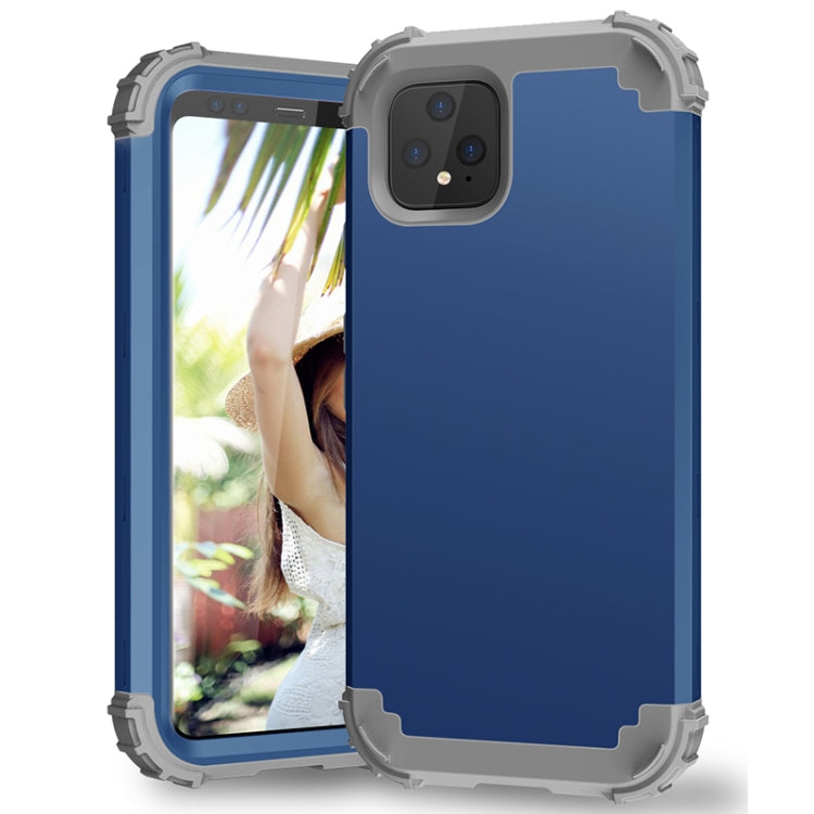 PC 3 in 1 antiurto + custodia protettiva in silicone, For Google Pixel 4