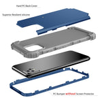 PC 3 in 1 antiurto + custodia protettiva in silicone, For Google Pixel 4