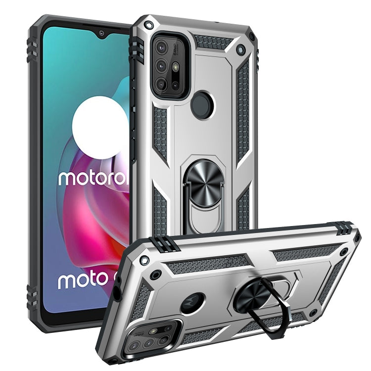 Custodia protettiva antiurto in TPU + PC con supporto girevole a 360 gradi, For Motorola Moto G30 / G10, For Google Pixel 5A 5G