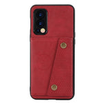 Custodia protettiva magnetica antiurto in PU + TPU con doppia fibbia con slot per schede e supporto, For OnePlus Nord 2 5G