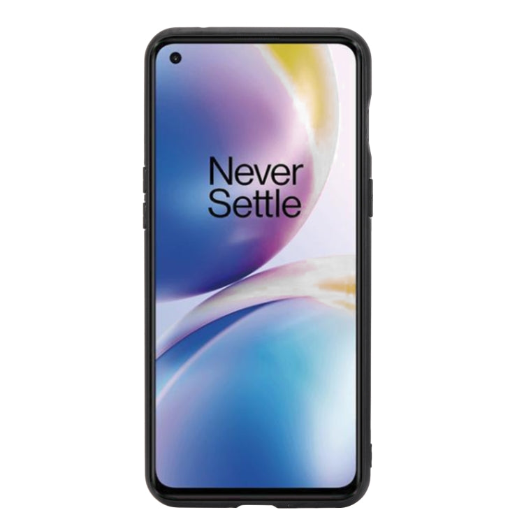 Custodia protettiva magnetica antiurto in PU + TPU con doppia fibbia con slot per schede e supporto, For OnePlus Nord 2 5G