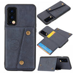 Custodia protettiva magnetica antiurto in PU + TPU con doppia fibbia con slot per schede e supporto, For OnePlus Nord 2 5G
