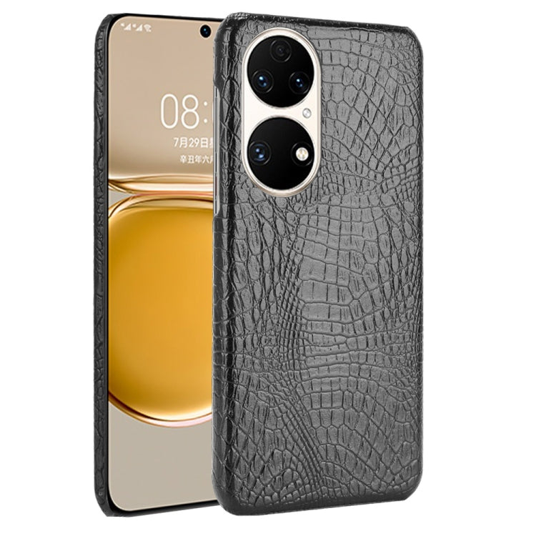 Custodia PC + PU antiurto in coccodrillo, For Huawei P50