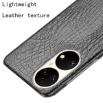 Custodia PC + PU antiurto in coccodrillo, For Huawei P50