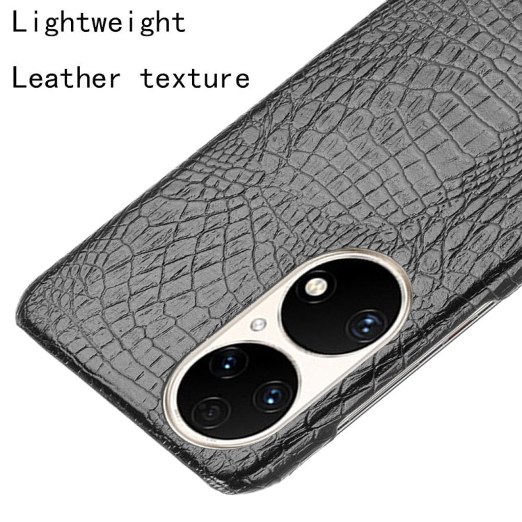 Custodia PC + PU antiurto in coccodrillo, For Huawei P50