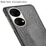 Custodia PC + PU antiurto in coccodrillo, For Huawei P50
